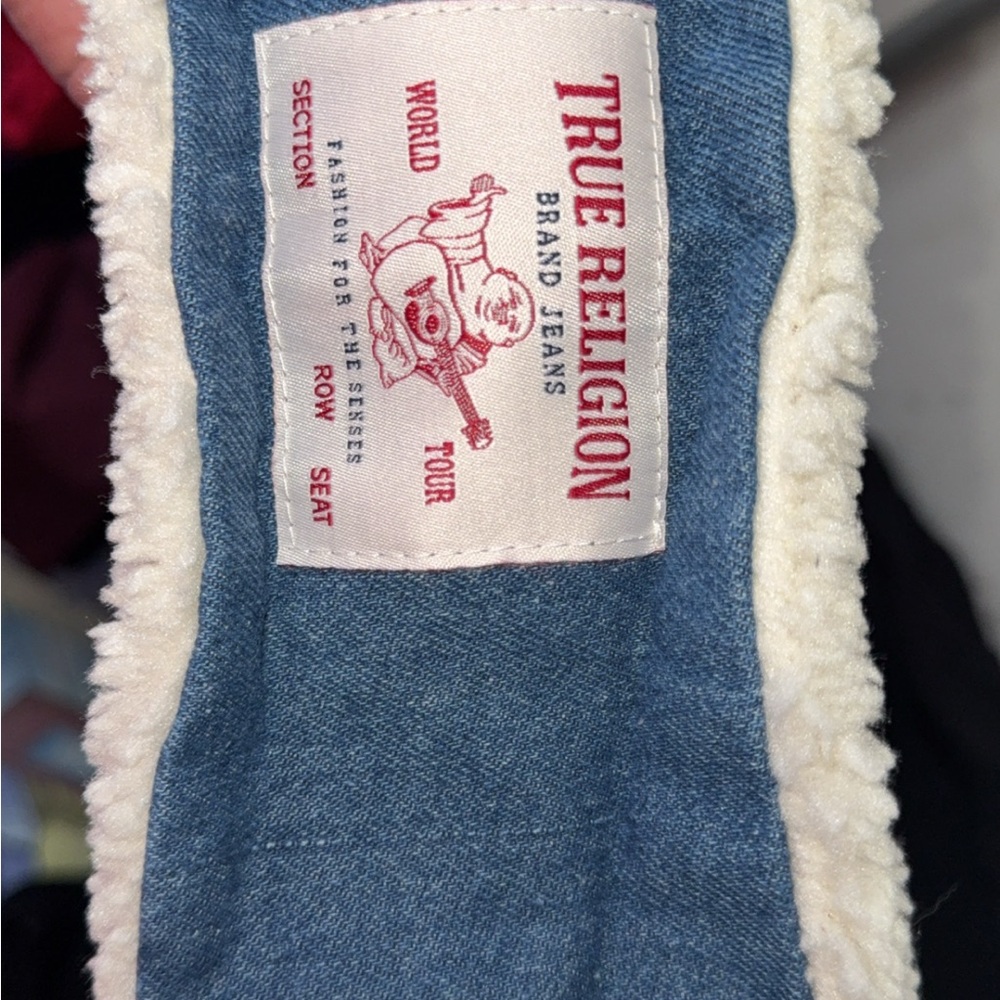True Religion Blue Denim with White Lining